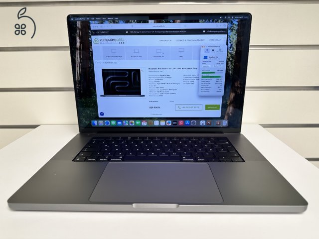 Üzletből, garanciával, MacBook Pro Retina 16″ M2 Max 64GB RAM/38Mag GPU/1TB SSD Space Gray