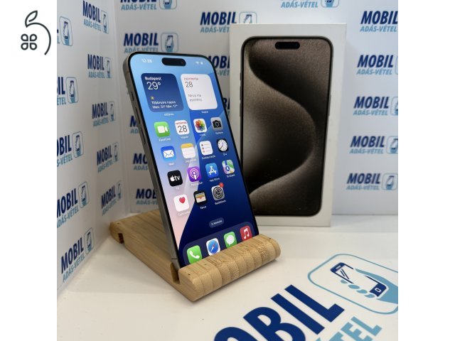 Apple iPhone 15 Pro Max 256GB, Kártyafüggetlen, 1 Év Garanciával