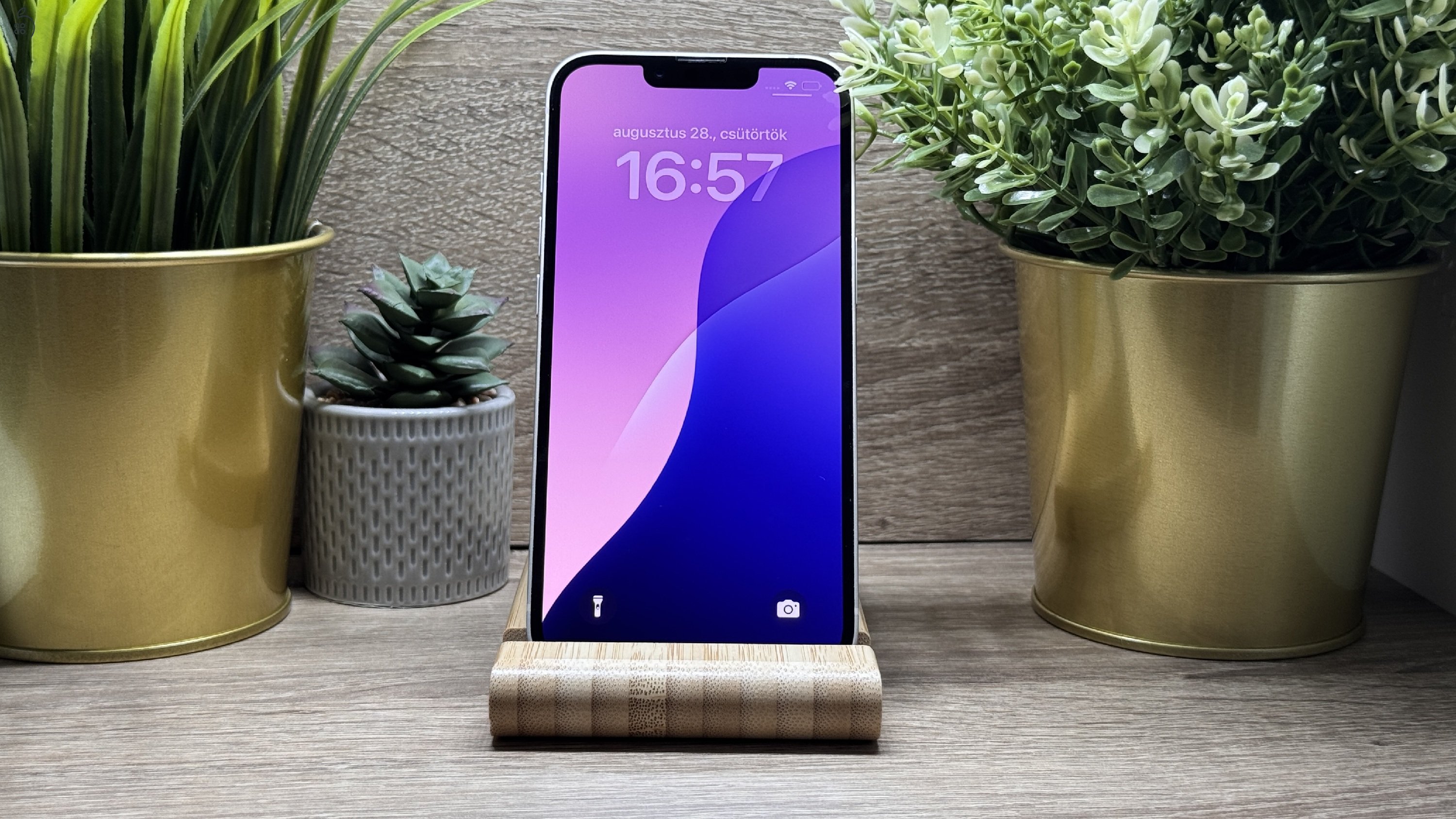  iPhone 13 128GB Fehér, Független - Garancia, Számla 