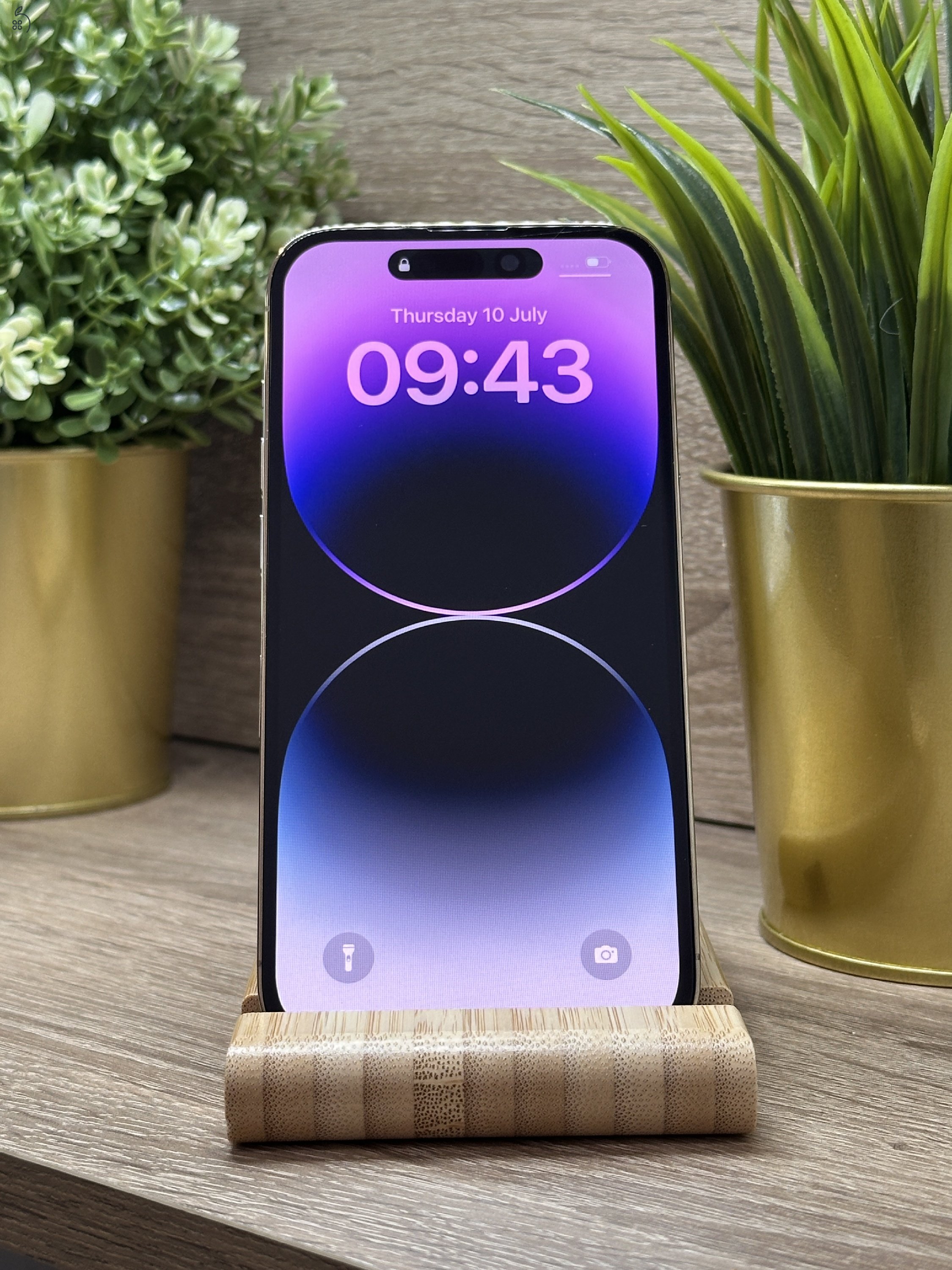  iPhone 14 Pro 256GB Arany, Független - Garancia, Számla 