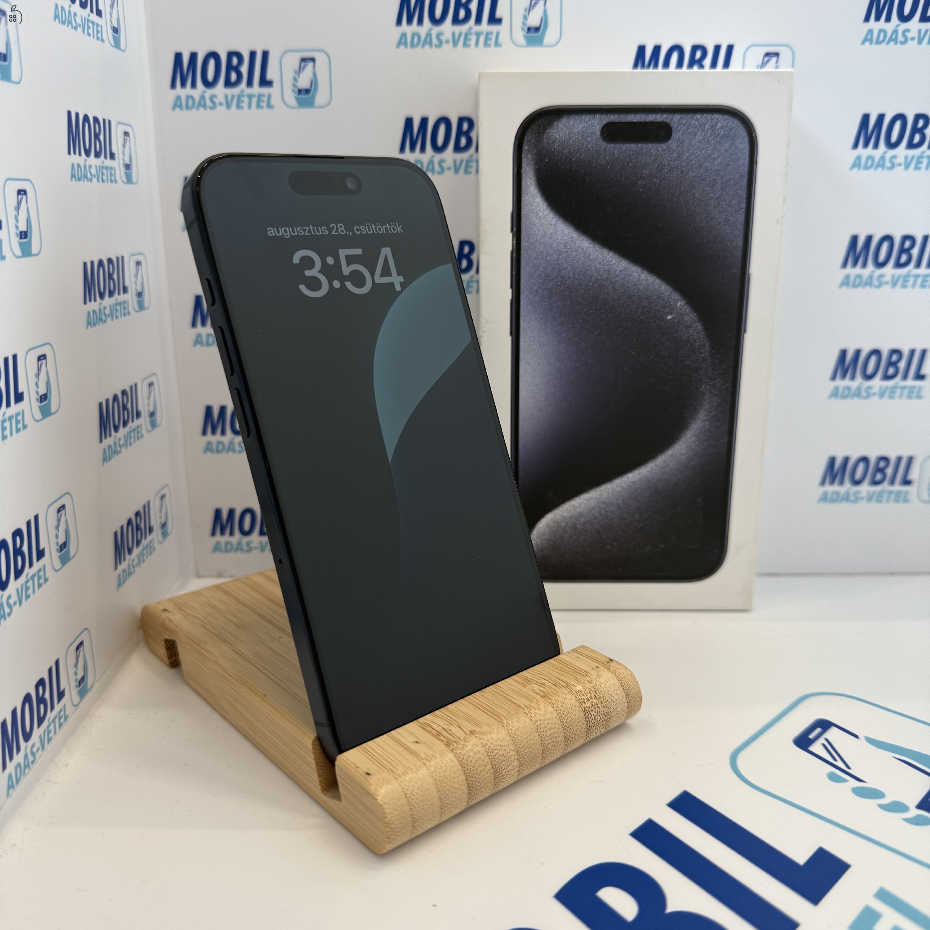 Apple iPhone 15 Pro 128GB, Kártyafüggetlen, 1 Év Garanciával