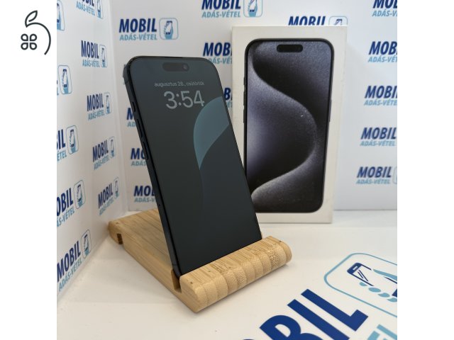 Apple iPhone 15 Pro 128GB, Kártyafüggetlen, 1 Év Garanciával
