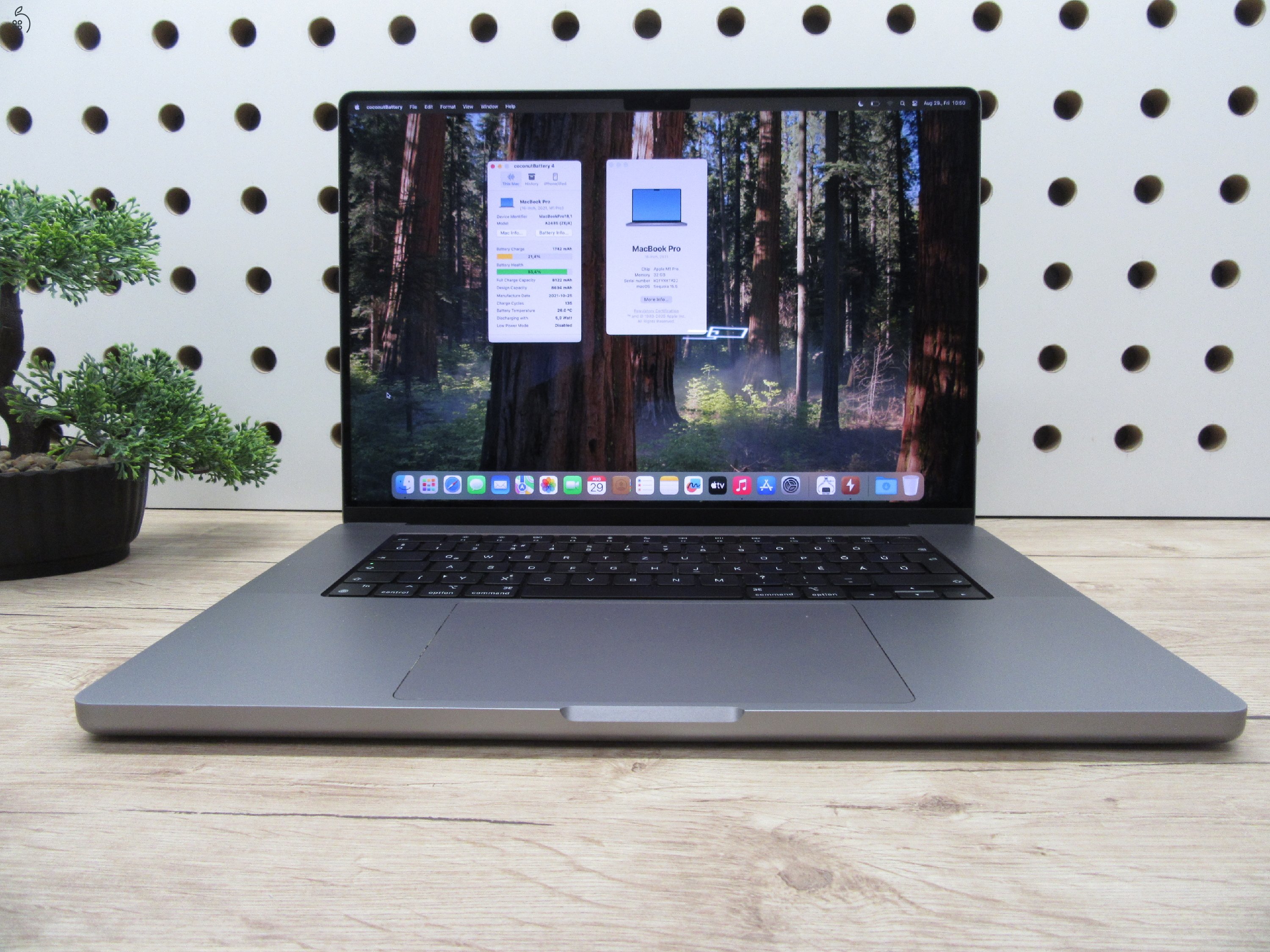 Apple MacBook Pro 16” M1 Pro – Újszerű állapot, prémium teljesítmény – 32 GB RAM / 512 GB SSD – Használt – 3 hónap garanciával