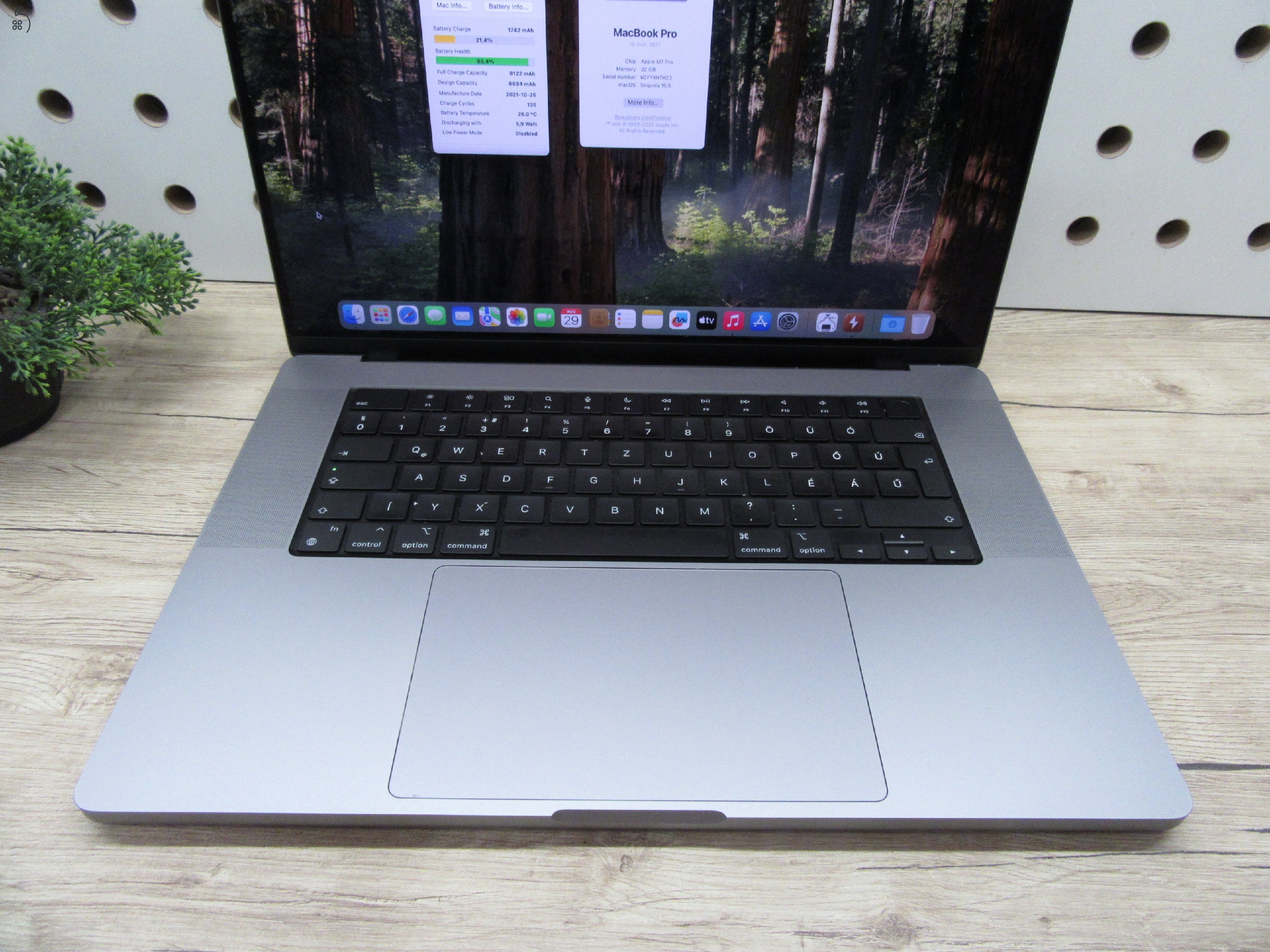 Apple MacBook Pro 16” M1 Pro – Újszerű állapot, prémium teljesítmény – 32 GB RAM / 512 GB SSD – Használt – 3 hónap garanciával