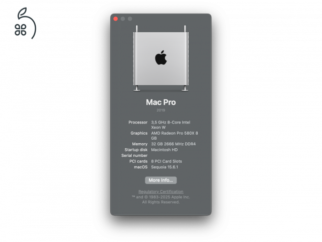 Mac Pro 2019 / 3,5 GHz 8Core / 32GB RAM / 1TB SSD / AMD 580X / AfterBurner
