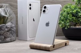 iPhone 11 White 128GB 2 ÉV Garanciával Számlával 90% Aksi
