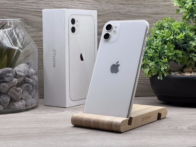 iPhone 11 White 128GB 2 ÉV Garanciával Számlával 90% Aksi