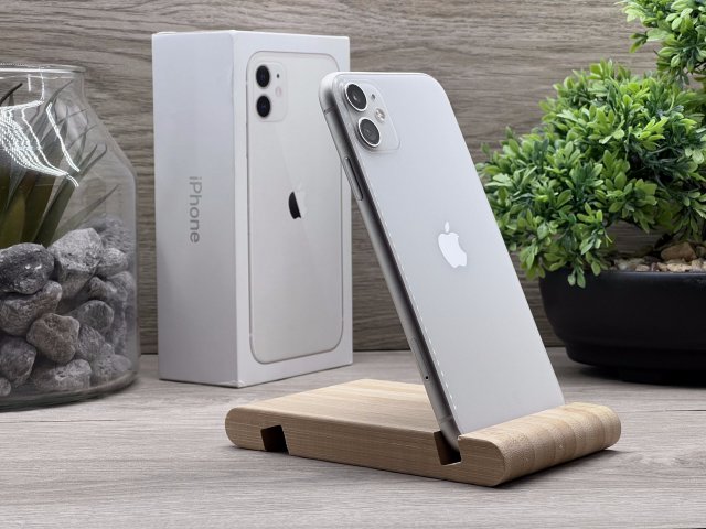 iPhone 11 White 128GB 2 ÉV Garanciával Számlával 90% Aksi