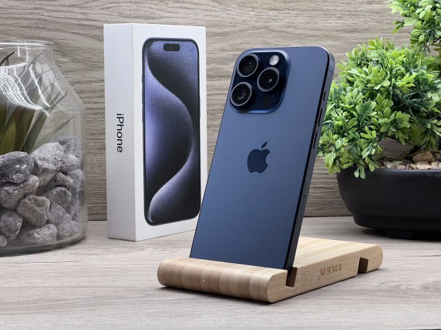 iPhone 15 Pro Space Black 256GB 2 ÉV Garanciával Számlával 95% Aksi