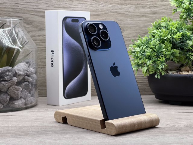 iPhone 15 Pro Space Black 256GB 2 ÉV Garanciával Számlával 95% Aksi