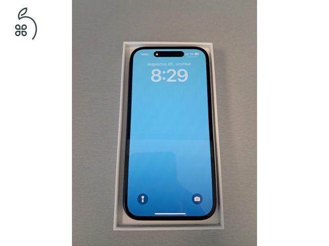 Iphone 15 Black 128 GB dobozos, garanciás, 100% akku