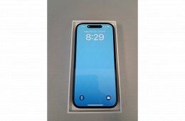 Iphone 15 Black 128 GB dobozos, garanciás, 100% akku