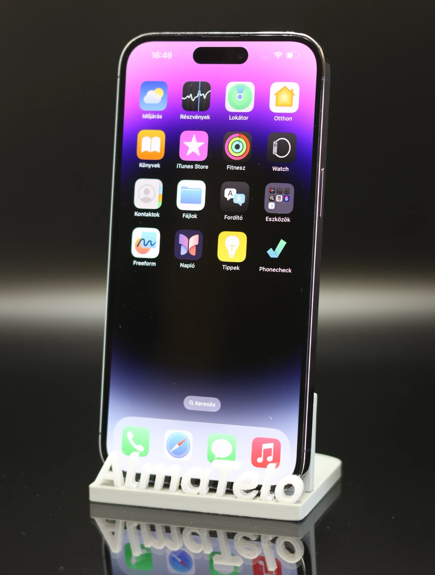 Apple iPhone 14 Pro Max 256 GB Deep Purple 100% akku - 12 HÓ GARANCIA