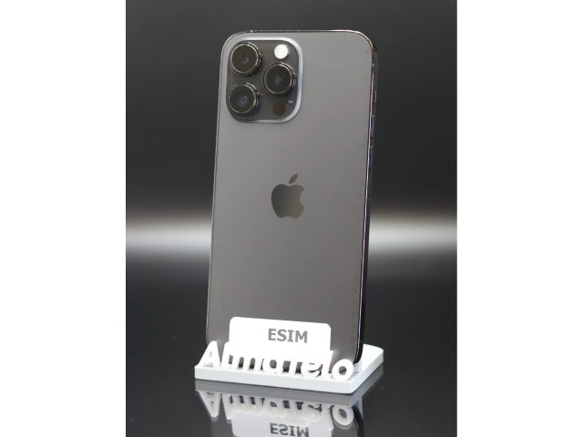 Apple iPhone 14 Pro Max eSIM 128 GB Space Black 100% akku - 12 HÓ GARANCIA