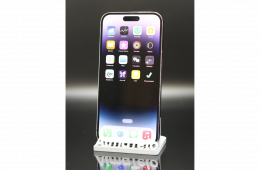 Apple iPhone 14 Pro Max eSIM 128 GB Space Black 100% akku - 12 HÓ GARANCIA