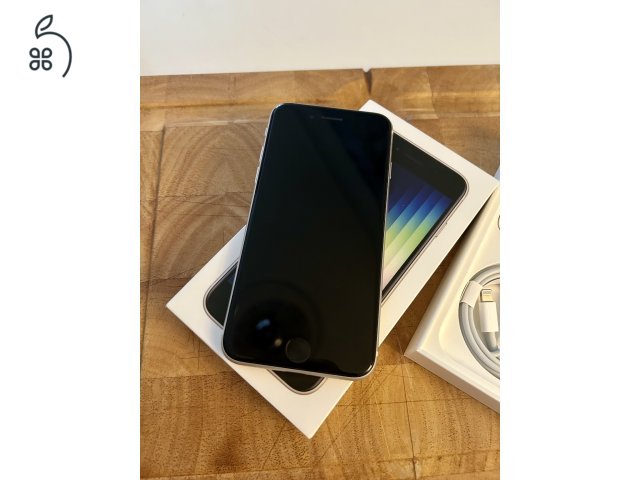 Használt Iphone SE3 64 GB Starlight fehér, tökéletes állapot, független