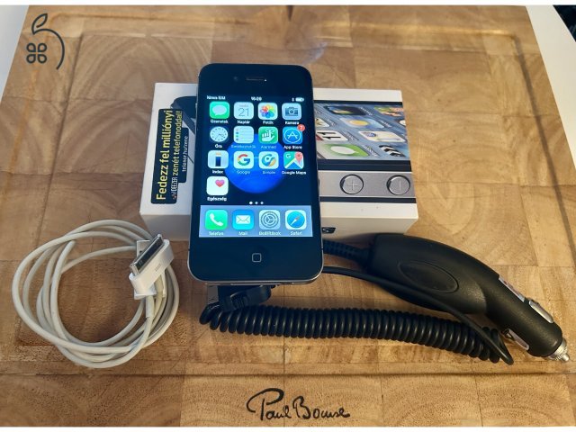 Iphone 4S 16GB ŐSTELEFON, kiváló állapotban, töltővel