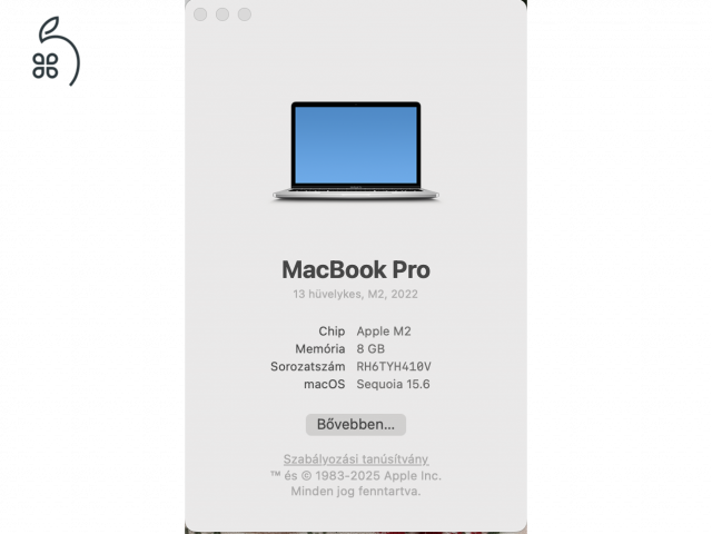 MacBook 13’ M2 Touch Bar - ezüst