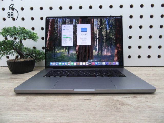 Apple MacBook Pro 16” M1 Pro – Nagykijelzős erő, profi teljesítmény – 32 GB RAM / 1 TB SSD – Használt, megkímélt – 3 hónap garanciával