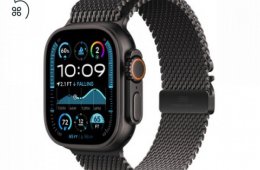 Apple Watch Ultra 2 - Black Titanium Case with Black Titanium Milanese Loop - M - (Csak 1db!)