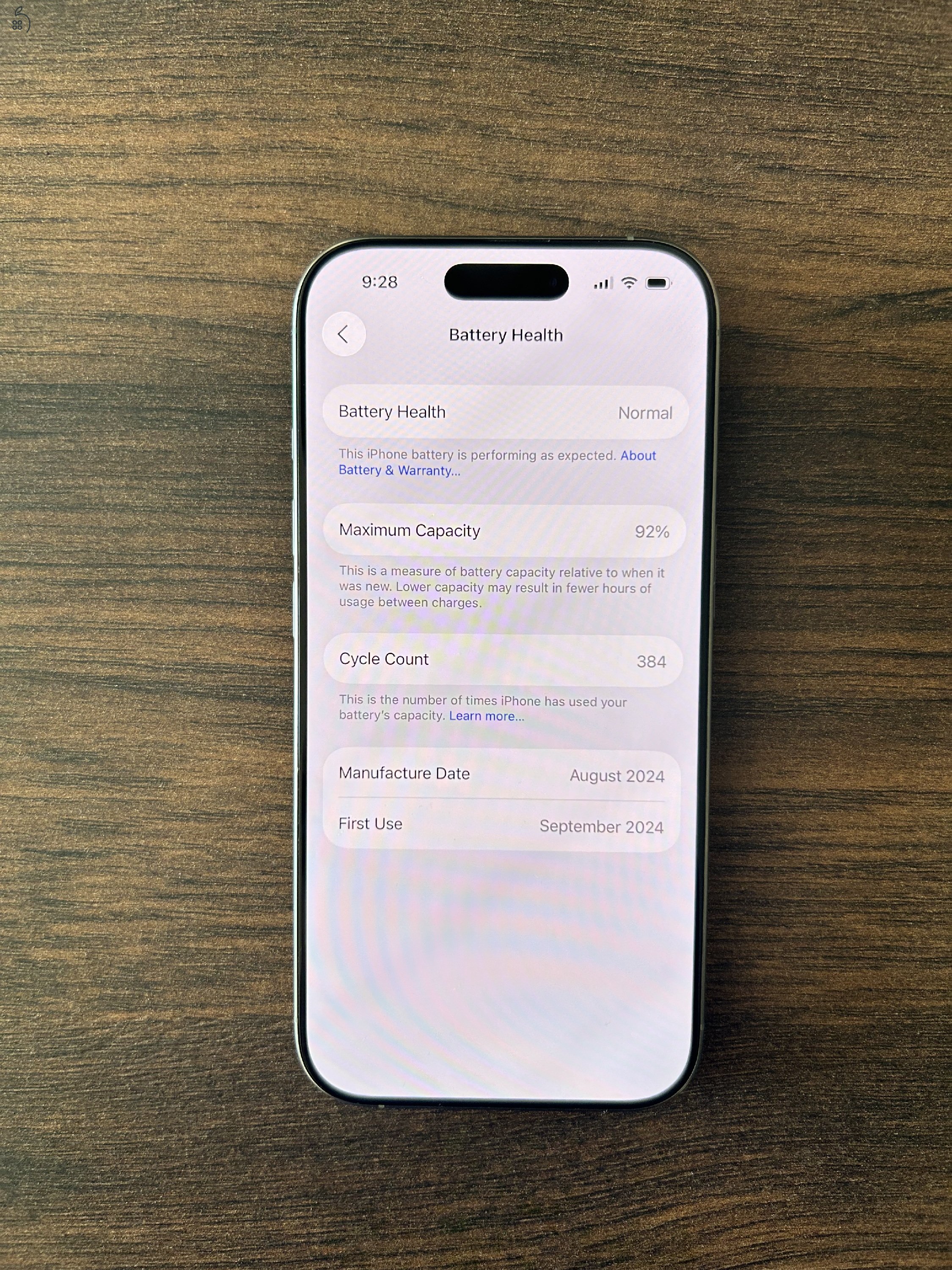 Eladó! iPhone 16 Pro eszköz