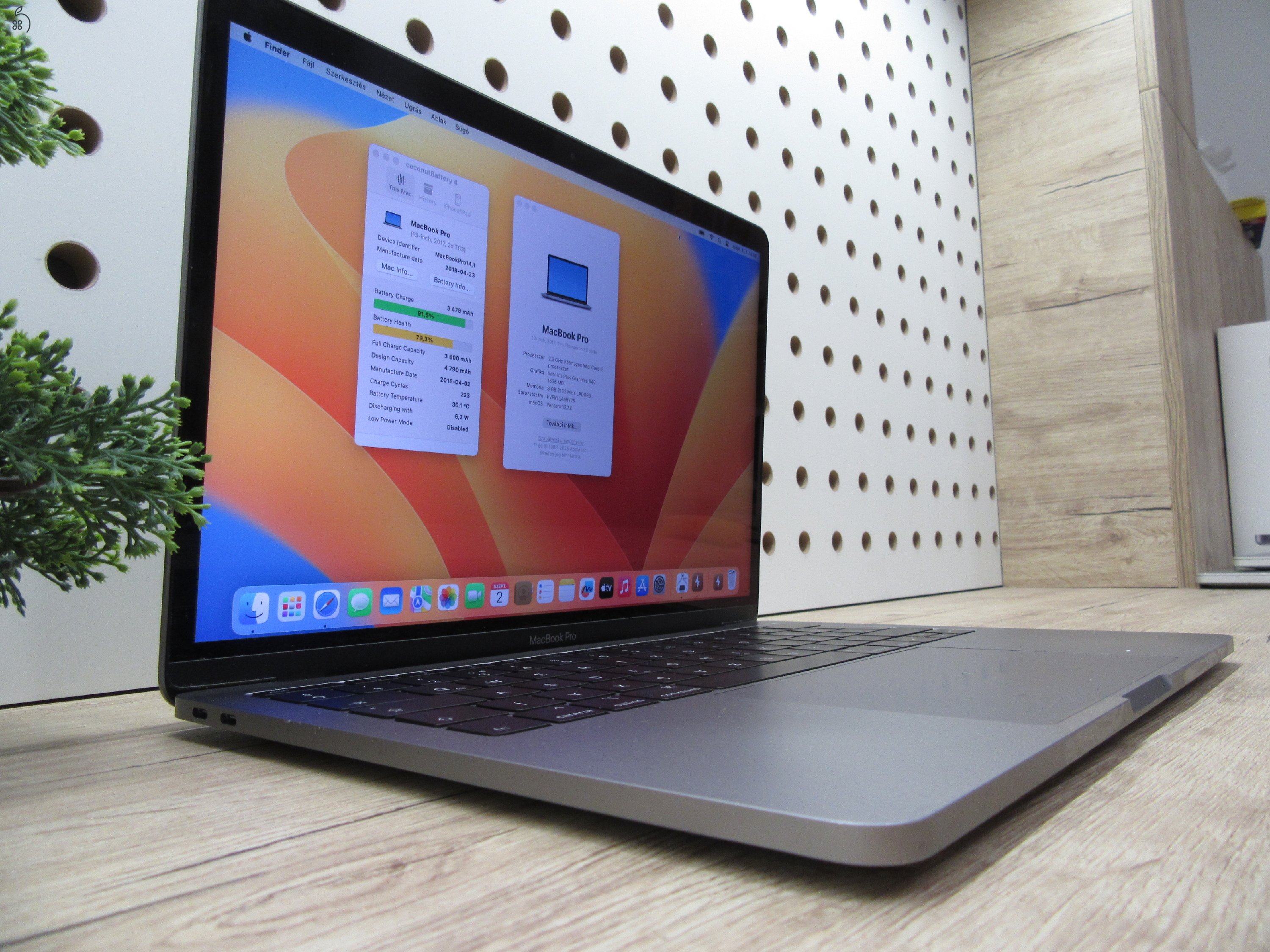 Apple MacBook Pro 13” Retina – Kompakt elegancia, megbízható teljesítmény – Használt, szép állapot – 3 hónap garanciával