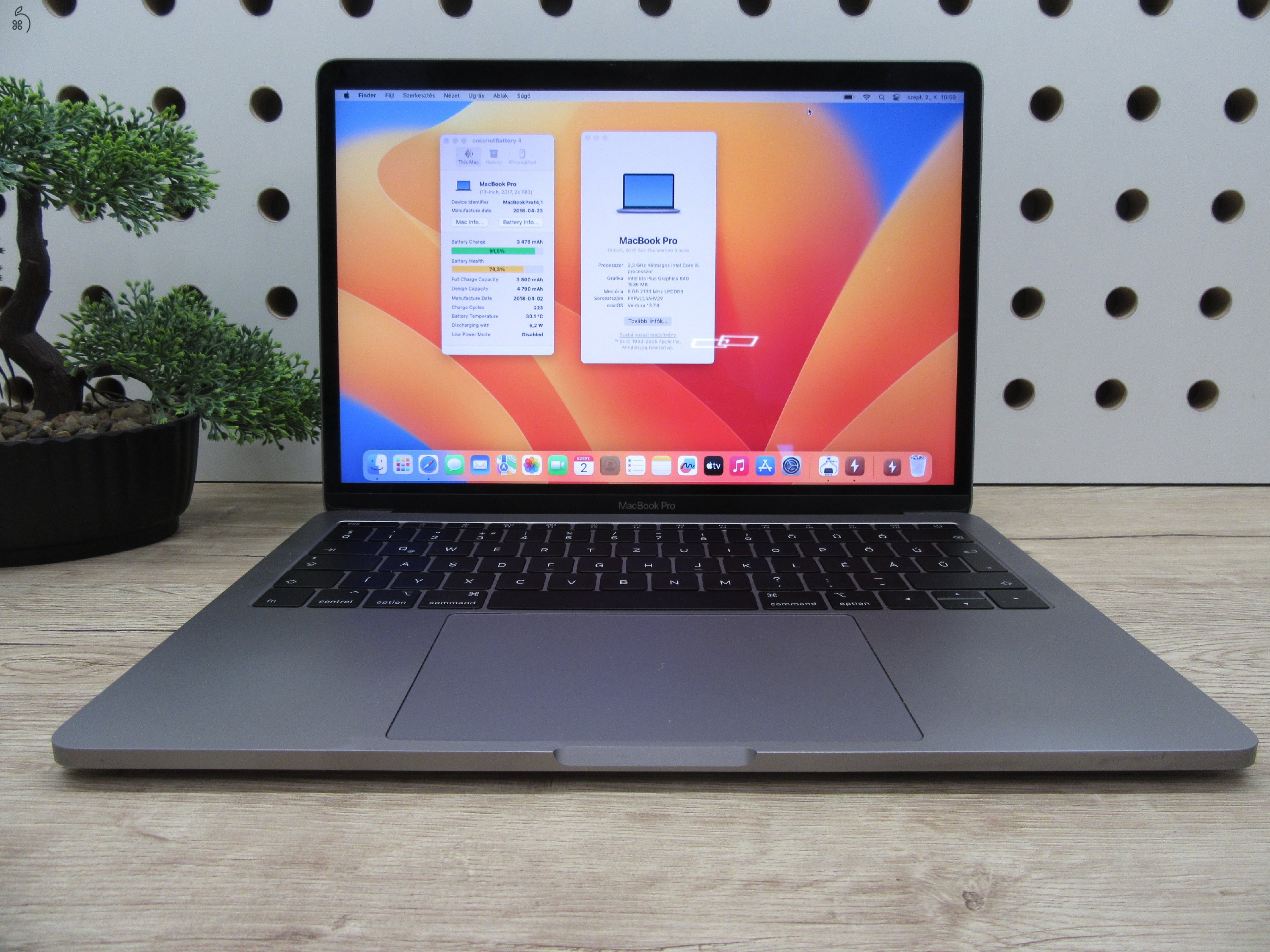Apple MacBook Pro 13” Retina – Kompakt elegancia, megbízható teljesítmény – Használt, szép állapot – 3 hónap garanciával