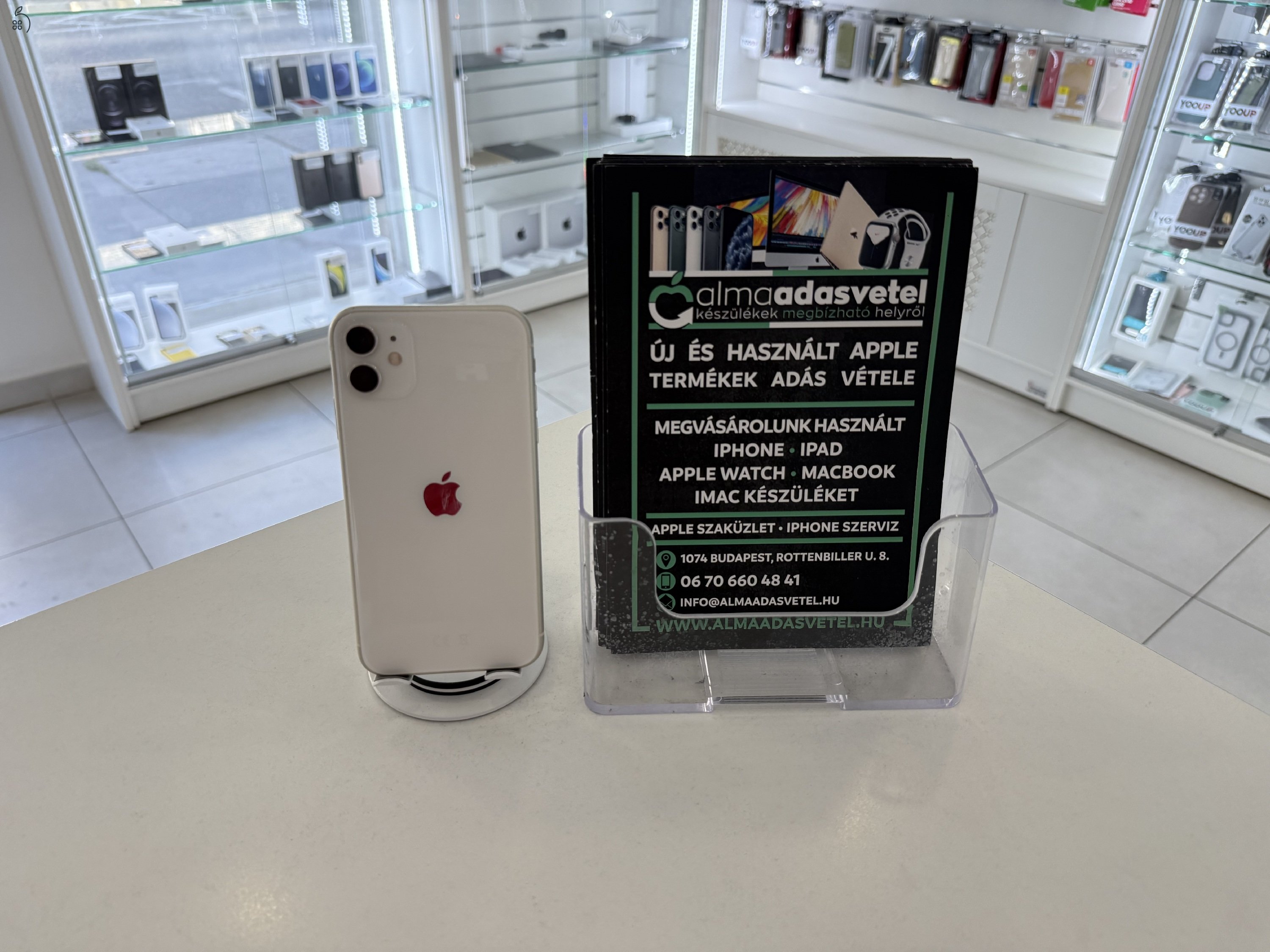 iPhone 11 256GB Független Használt/1-3 hónap gar./Akku 100%/p4439