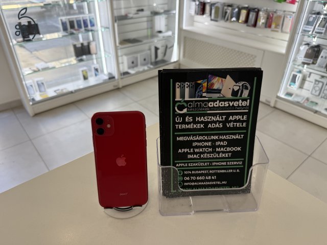 iPhone 11 128GB Független Megkímélt/1-3 hónap gar./Akku 82%/p4440