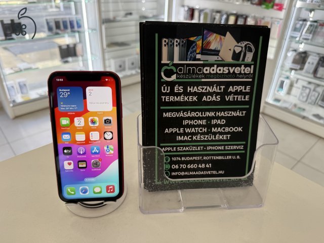 iPhone 11 128GB Független Megkímélt/1-3 hónap gar./Akku 82%/p4440