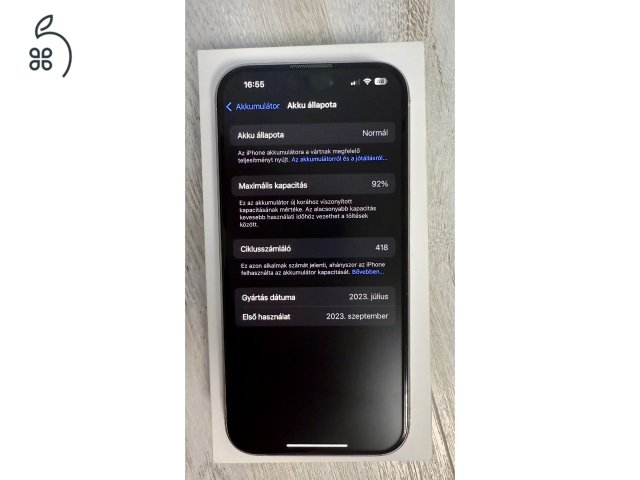 iPhone 15 Pro Makulátlan! Még 1 év iStyle Garancia