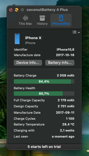 iPhone X 64Gb ezüst