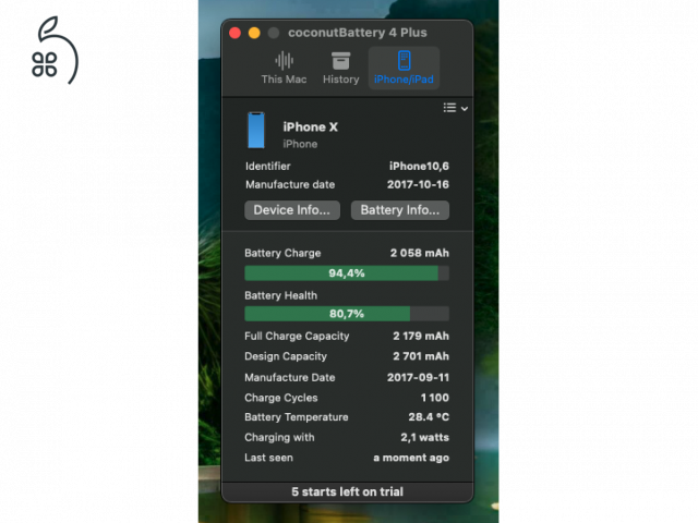 iPhone X 64Gb ezüst