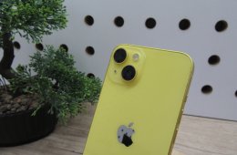 Apple iPhone 14 – Stílusos megjelenés, megbízható teljesítmény – Yellow – 128 GB – Használt, karcmentes – 3 hónap garanciával