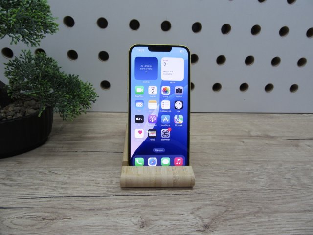 Apple iPhone 14 – Stílusos megjelenés, megbízható teljesítmény – Yellow – 128 GB – Használt, karcmentes – 3 hónap garanciával