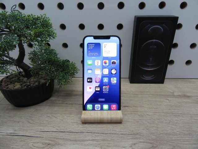 Apple iPhone 12 Pro Max – Prémium Graphite stílus, óriási kijelző és profi kamera – 128 GB – Használt, karcmentes – 100%-os akkuval – 3 hónap garanciával