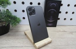 Apple iPhone 12 Pro Max – Prémium Graphite stílus, óriási kijelző és profi kamera – 128 GB – Használt, karcmentes – 100%-os akkuval – 3 hónap garanciával