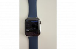 Apple Watch Series 9, 45 mm – ezüst rozsdamentes acél, garanciás, GPS+LTE változat