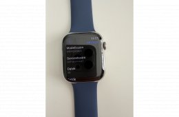 Apple Watch Series 9, 45 mm – ezüst rozsdamentes acél, garanciás, GPS+LTE változat