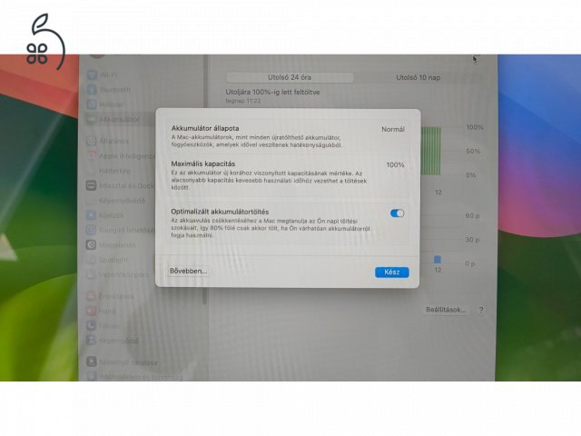 Macbook Air M1 8GB (100%-os gyári akkumulátorral) eladó + 2025.09.07-ig ajándék Xiaomi Smart Kettle Pro ajándék