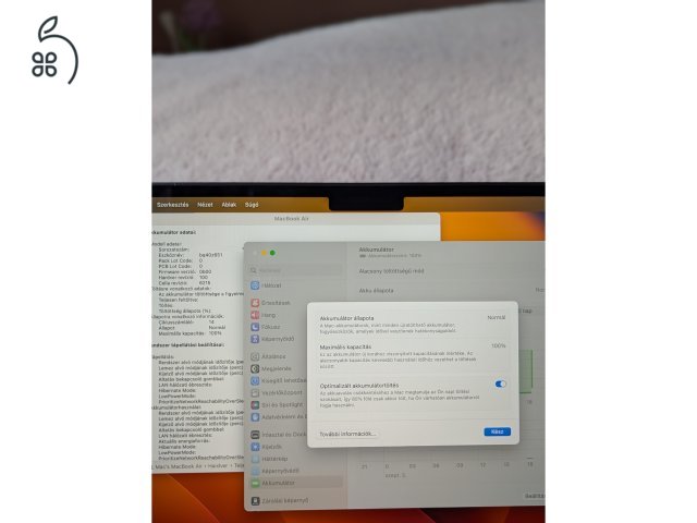 MacBook Air M2 mint az új, minden tartozékával