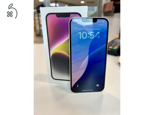 Újszerű iPhone 14 Starlight 256GB! Független 3Hó Gar + Beszámítás! 