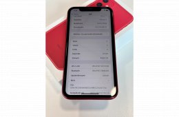 Megkímélt iPhone 11 RED 64GB 100% Akku