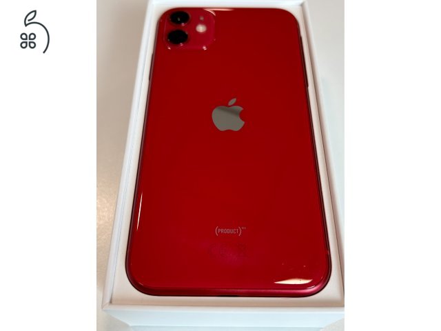 Megkímélt iPhone 11 RED 64GB 100% Akku