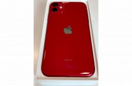 Megkímélt iPhone 11 RED 64GB 100% Akku