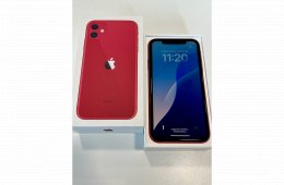 Megkímélt iPhone 11 RED 64GB 100% Akku