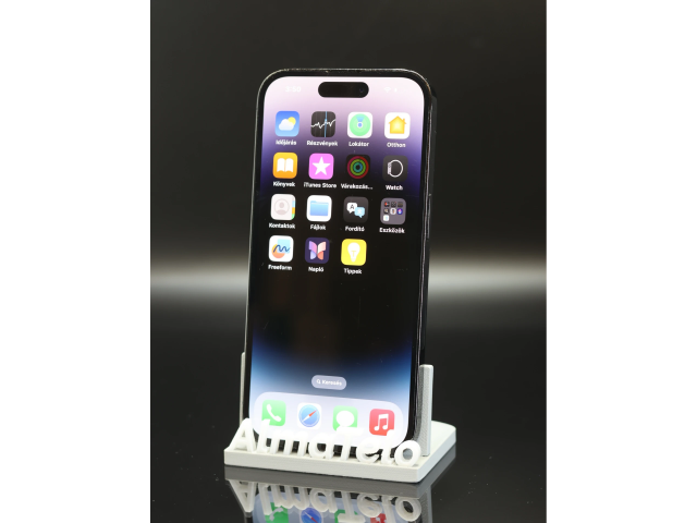Apple iPhone 14 Pro 128 GB Space Black 100% akku - 12 HÓ GARANCIA
