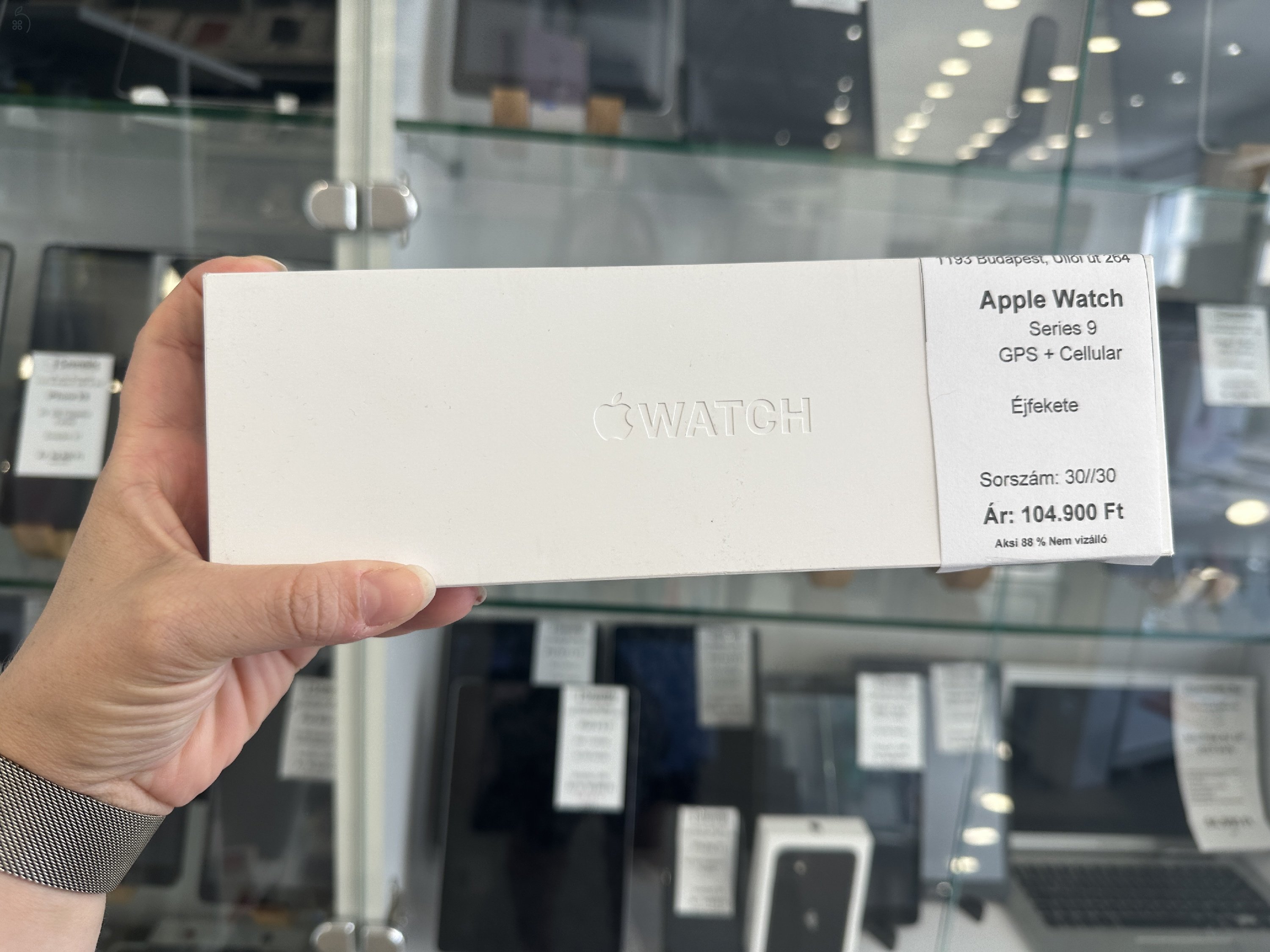 Apple Watch Series 9 45 mm gps + cellular éjfekete akku 88% (30/30) iSzerelés.hu