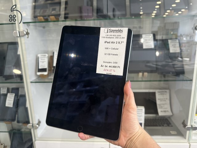BRUTTÓ SZÁMLÁS | iPad Air 3 32GB Wifi + Cellular akkumulátor 86% (0/58)  