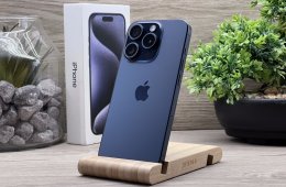 Hibátlan iPhone 15 Pro Blue Titanium 128GB 2 ÉV Garanciával Számlával 92% Aksi